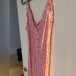 Billabong Pink Floral Midi Dress